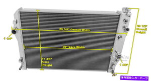 Radiator 1998N3 rowq`sIWG[^[1999V{[J}V8GWCC2365 3 Row Atomic Champion Radiator for 1998 1999 Chevrolet Camaro V8 Engine #CC2365