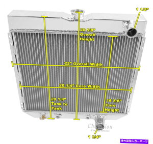 Radiator 1967 1968 1969 1970�t�H�[�h�}�X�^���O�`�����s�I��3��A���~�j�E�����W�G�[�^�[CC340 1967 1968 1969 1970 Ford Mustang Champion 3 Row Aluminum Radiator CC340�y���s�A���i�z