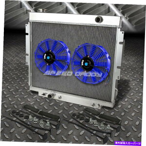 Radiator 3A~jEWG[^[+2x 9 "t@u[83-94 F250/F350 Superduty V8fB[[ 3-ROW ALUMINUM RADIATOR+2X 9" FAN BLUE FOR 83-94 F250/F350 SUPERDUTY V8 DIESEL