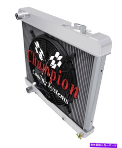 Radiator 3�񃂃��X�^�[�`�����s�I�����W�G�[�^�[W/ 16�C���`�t�@��1961 1962 Oldsmobile Starfire 3 Row Monster Champion Radiator W/ 16 Fan for 1961 1962 Oldsmobile Starfire�y���s�A���i�z
