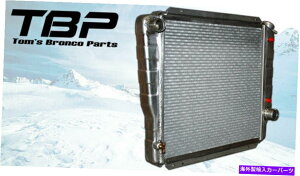 Radiator 1966-1977�A�[���[�t�H�[�h�u�����R3�R�A�A���~�j�E�����W�G�[�^�[�A�H�����TBP 1966-1977 Early Ford Bronco 3 Core Aluminum Radiator, Factory Replacement TBP�y���s�A���i�z