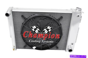 Radiator 3񔎎m`sIWG[^[W/ 16C`t@1967 68 1969V{[J}X[ubN 3 Row DR Champion Radiator W/ 16" Fan for 1967 68 1969 Chevy Camaro Small Block