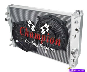 Radiator 2��MN�`�����s�I�����W�G�[�^�[W/ 2 12 1998 1999 Trans AM V8 ENG��EC2365�̃t�@�� 2 Row MN Champion Radiator W/ 2 12 Fans for 1998 1999 Trans Am V8 Eng #EC2365�y���s�A���i�z