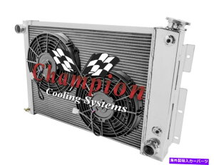 Radiator 2�s1 WR�`�����s�I�����W�G�[�^�[W/ 2 10�t�@��1967 1968 1969 Trans AM V8 Eng 2 Row 1 WR Champion Radiator W/ 2 10 Fans for 1967 1968 1969 Trans Am V8 Eng�y���s�A���i�z