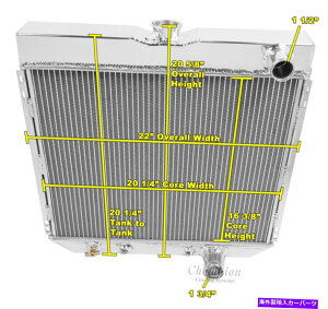 Radiator 1964 65 66 67 68 FORD GALAXIE ALUM 4 ROW CORE CA���W�G�[�^�[ 1964 65 66 67 68 Ford Galaxie Alum 4 Row Core CA Radiator�y���s�A���i�z