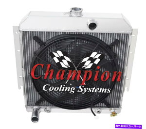 Radiator 3��AAR�`�����s�I�����W�G�[�^�[W/ 16�C���`�t�@��1964 Plymouth Barracuda V8�G���W�� 3 Row AAR Champion Radiator W/ 16 Fan for 1964 Plymouth Barracuda V8 Engine�y���s�A���i�z