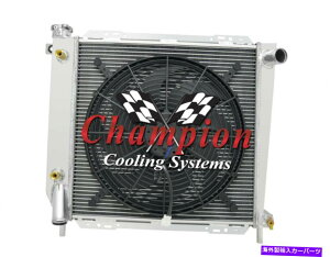 Radiator 3��̃E�G�X�^���`�����s�I�����W�G�[�^�[W/ 16 �t�@��1985-1994 Ford Ranger V6 Engine 3 Row Western Champion Radiator W/ 16 Fan for 1985 - 1994 Ford Ranger V6 Engine�y���s�A���i�z