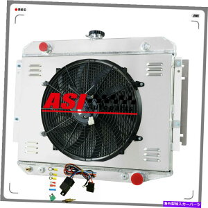 Radiator 3ROW���W�G�[�^�[�V�����E�h�t�@���t�B�b�g1971-79�_�b�WB100 D100 W150 D200�����`���[�W���[�s�b�N�A�b�v 3Row Radiator Shroud Fan Fit 1971-79 Dodge B100 D100 W150 D200 Ramcharger Pickup