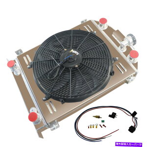 Radiator 3̃WG[^[VEht@tBbg1932tH[htbgwbhXg[gbhXgbN 3 Row Radiator Shroud Fan Fit 1932 Ford Flathead Street Rod Stock Height ALLOY