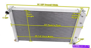 Radiator 1978-1986�����e�J����4��R�A�A���C�A���g���W�G�[�^�[ 1978 - 1986 Monte Carlo 4 Row Core Alliant Radiator�y���s�A���i�z