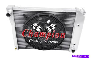 Radiator 3 row WR�`�����s�I�����W�G�[�^�[20 �R�AW/ 16�t�@��1973-1979 Oldsmobile Omega 3 Row WR Champion Radiator 20 Core W/ 16 Fan for 1973 - 1979 Oldsmobile Omega�y���s�A���i�z