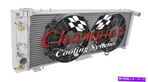 Radiator 2��G�[�X�`�����s�I�����W�G�[�^�[W/ 2 10 1991�N����2001�N�̃W�[�v�`�F���L�[�̃t�@�� 2 Row Ace Champion Radiator W/ 2 10 Fans for 1991 - 2001 Jeep Cherokee�y���s�A���i�z