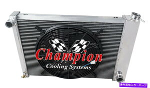 Radiator 3��AAR�`�����s�I�����W�G�[�^�[�A16�C���`�t�@��1967 68 1969 Trans AM V8�i�}�j���A���g�����X�j 3 Row AAR Champion Radiator,16 Fan for 1967 68 1969 Trans Am V8 (Manual Trans)�y���s�A���i�z
