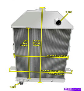 Radiator 1941�N�̃t�H�[�h�g���b�N�t�H�[�h�\����MC41FD��4��A���C�A���g�`�����s�I�����W�G�[�^�[ 4 Row Alliant Champion Radiator for 1941 Ford Truck Ford Configuration #MC41FD�y���s�A���i�z