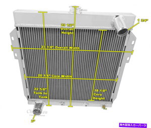 Radiator 1955 1956 1957 Ford ThunderbirdMC55574񃌁[VO`sIWG[^[ 4 Row Racing Champion Radiator for 1955 1956 1957 Ford Thunderbird #MC5557