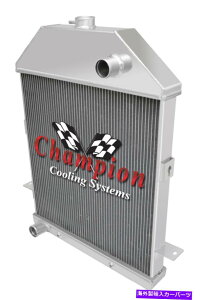 Radiator 1941�N�̃t�H�[�h�g���b�N�t�H�[�h�\����MC41FD��4��̍��x�ȃ`�����s�I�����W�G�[�^�[ 4 Row Advanced Champion Radiator for 1941 Ford Truck Ford Configuration #MC41FD�y���s�A���i�z