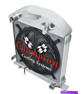 Radiator 1928 1929�t�H�[�h���f��A 3��A���C�A���g�A���~�j�E�����W�G�[�^�[�V�{���[config w/ 16 �t�@�� 1928 1929 Ford Model A 3 Row Alliant Aluminum Radiator Chevy Config w/ 16 fan�y���s�A���i�z