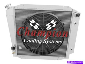 Radiator 3��AR�`�����s�I�����W�G�[�^�[W/ 16 �t�@��1966-1977 Ford Bronco Ford V8 Conv 3 Row AR Champion Radiator W/ 16 Fan for 1966 - 1977 Ford Bronco Ford V8 Conv�y���s�A���i�z