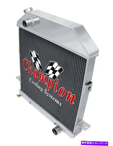 Radiator 1939�N��4��̃E�G�X�^���`�����s�I�����W�G�[�^�[40 1941 Ford Deluxe Chevy Configuration 4 Row Western Champion Radiator for 1939 40 1941 Ford Deluxe Chevy Configuration�y���s�A���i�z