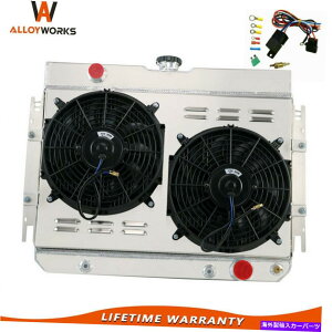 Radiator 4�񃉃W�G�[�^�[�V�����E�h�t�@�������[1963-68�V�{���[�C���p��64-67�G���J�~�mat/mt 4 Rows Radiator Shroud Fan Relay For 1963-68 Chevy Impala 64-67 EL Camino AT/MT�y���s�A���i�z