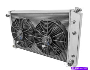 Radiator 73-87�V�{���[�g���b�N73-91�u���U�[2��RR���W�G�[�^�[���t�@���R���{19 x 28-1/4 �R�A 73-87 Chevy Truck 73-91 Blazer 2 Row RR Radiator & Fan Combo 19 x 28-1/4 Core�y���s�A���i�z