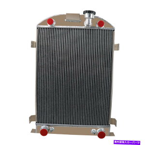 Radiator 4��A���~�j�E�����W�G�[�^�[�t�B�b�g1930-1931�t�H�[�h���f��A�O�����V�F���t���b�g�w�b�hv8 4 Rows Aluminum Radiator fit 1930-1931 Ford Model A Grill Shells Flathead V8�y���s�A���i�z