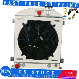 Radiator 4rowWG[^[VEht@T[X^bg1930-1932tH[hfzbgbhtH[hGW 4Row Radiator Shroud Fan Thermostat For 1930-1932 Ford Model Hot Rod Ford Engine