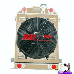 Radiator 3̃WG[^[+VEht@+[1932NtH[htbgwbhV8GWXgbN̍ 3 Row Radiator+Shroud Fan+Relay for 1932 Ford Flat Head V8 Engine Stock Height