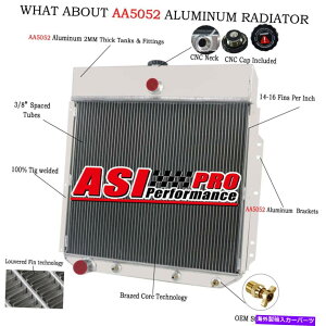 Radiator 1953-1956 1954 55 Ford F-100 F-2550 F-350�s�b�N�A�b�v�g���b�N��4row�A���~�j�E�����W�G�[�^�[ 4Row Aluminum Radiator For 1953-1956 1954 55 Ford F-100 F-250 F-350 Pickup Truck�y���s�A���i�z
