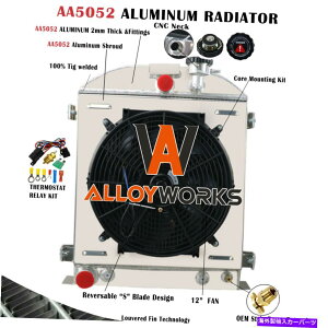 Radiator 4row���W�G�[�^�[�V�����E�h�t�@���t�B�b�g�t�H�[�h���f���n�C�{�[�C�O�����V�F���t�H�[�hV8�G���W��1932 4Row Radiator Shroud Fan Fit Ford Model Hi Boy Grill Shells Ford V8 Engine 1932�y���s�A���i�z