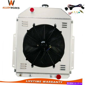 Radiator 3񃉃WG[^[VEht@[1942-1952 1945 FORD F1 F2 F3 PICKUP CHEVY V8 3 Row Radiator Shroud Fan Relay For 1942-1952 1945 Ford F1 F2 F3 Pickup Chevy V8