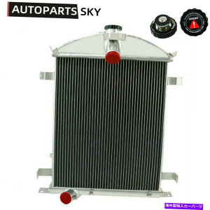 Radiator 4A~jERAWG[^[tBbg1928-1929tH[hfAwr[f[eB3.3L L4 4 Row Aluminum Core Radiator Fit 1928-1929 Ford Model A Heavy Duty 3.3L l4