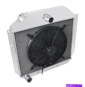 Radiator 3̃[VOWG[^[A1951-1957ۃn[xX^[gbN16C`t@ 3 Row Racing Radiator,16" Fan for 1951-1957 International Harvester Truck