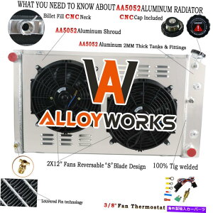 Radiator 4̃WG[^[+VEh+1968-1972̃t@chevelle gto inpala caprice c10 C20 5.7 4 Row Radiator+Shroud+Fans For 1968-1972 Chevelle GTO Impala Caprice C10 C20 5.7