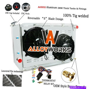 Radiator tH[h}[L[J[3񃉃WG[^[VEht@[Many Cars v8 1969-1973 3 Row Radiator Shroud Fan Relay For Ford Mercury Lincoln Many Cars V8 1969-1973