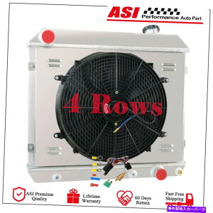 Radiator 4�񃉃W�G�[�^�[+�V�����E�h�t�@�������[�L�b�g�t�B�b�g63-66�V�{���[GMC C/K C10 C20 K30�s�b�N�A�b�v 4 Rows Radiator+Shroud Fan Relay Kit Fit 63-66 Chevy GMC C/K C10 C20 K30 Pickup�y���s�A���i�z