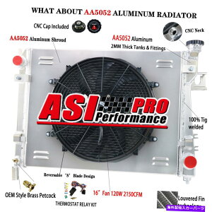 Radiator 2004N2009Ñ_bW1500/2500/3500sbNAbv5.7L V8 3񃉃WG[^[+VEht@ For 2004-2009 Dodge Ram 1500/2500/3500 Pickup 5.7L V8 3 Rows Radiator+Shroud Fan