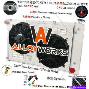 Radiator 3̃WG[^[VEht@1967-1972V{[sbNAbvC10 C20 C30 K10/20 26 "RA 3 Row Radiator Shroud Fan For 1967-1972 Chevy PICKUP C10 C20 C30 K10/20 26" Core