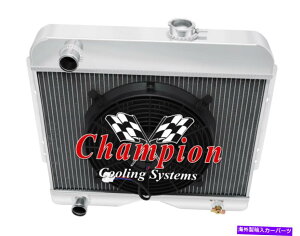 Radiator 3̋`sIWG[^[W/ 12 "t@1946-1964 WillysCC4964 3 Row Supply Champion Radiator W/ 12" Fan for 1946 - 1964 Willys #CC4964