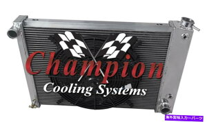 Radiator 3��AAR�`�����s�I�����W�G�[�^�[W/ 16 1967 1968 1969 Trans Am V8 Eng�̃t�@�� 3 Row AAR Champion Radiator W/ 16 Fan for 1967 1968 1969 Trans Am V8 Eng�y���s�A���i�z