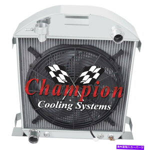 Radiator 1928 1929tH[hfAtH[h\3sSRWG[^[W/ 16 "t@CC2829FD 1928 1929 Ford Model A Ford Configuration 3 Row SR Radiator w/ 16" Fan #CC2829FD
