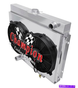Radiator 3��MN���W�G�[�^�[���[�z�[�X�h���C�o�[24 �A12�t�@���A�V�����E�h-68-70����N�[�K�[XR7 V8 3 Row MN Radiator Lowhose Driver 24,12 Fans,Shroud-68-70 Mercury Cougar XR7 V8�y���s�A���i�z