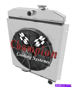 Radiator 1949 50 51 52 53 54�V�{���[�g���b�N���Ɛ�4���CA���W�G�[�^�[�ƃt�@��/�V�����E�h�R���{ 1949 50 51 52 53 54 Chevrolet Truck Alum 4 Row CA Radiator and Fan/Shroud Combo�y���s�A���i�z