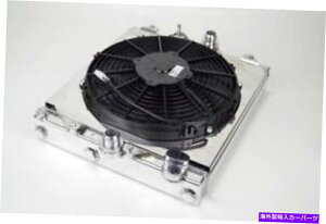 Radiator 1992N2000Ñz_VrbN̂߂12C`SPALt@ƃVEhCSFn[tWG[^[ CSF Half Radiator with 12 Inch Spal Fan and Shroud for 1992-2000 Honda Civic
