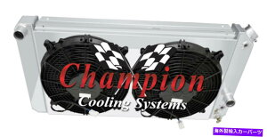 Radiator 3 row WR`sIWG[^[W/ 2 12 "t@ƃVEh1997-2000 ISUZU HOMBRE 3 Row WR Champion Radiator W/ 2 12" Fans and Shroud for 1997 - 2000 Isuzu Hombre