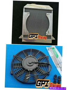 Radiator �A���~�j�E�����W�G�[�^�[���V�����E�h���t�@���t�B�b�g���[�K���v���X8 8 +8 1968-2003 1969 62mm Aluminum Radiator &Shroud&Fans Fit Morgan Plus 8 Eight +8 1968-2003 1969 62MM�y���s�A���i�z