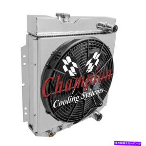 Radiator 3EJR`sIWG[^[W/ 16 "t@ƃVEh1964 65 1966 Mustang V8 Eng 3 Row JR Champion Radiator W/ 16" Fan and Shroud for 1964 65 1966 Mustang V8 Eng