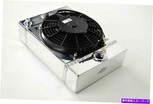 Radiator CSF�L���O�N�[���[�X���[���R���p�N�g�A���~�j�E�����W�G�[�^�[��9 "SPAL�t�@���p�[�g��7065 CSF The KING Cooler Small Compact Aluminum Radiator and 9" SPAL Fan Part # 7065