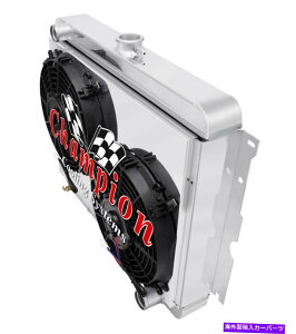 Radiator 2�s1 Mn���W�G�[�^�[�A10�t�@���A�V�����E�h-1970-1973�v���}�X�o���N�[�_�X���[���u���b�NV8 2 Row 1 MN Radiator,10 Fans,Shroud-1970-1973 Plymouth Barracuda Small Block V8�y���s�A���i�z
