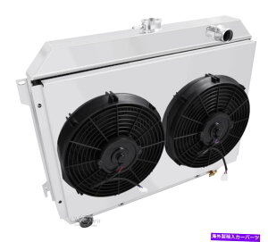 Radiator 1970-1973v}XoN[_rbOuN3E`sIWG[^[AVEh12 "t@ 1970-1973 Plymouth Barracuda Big Blk 3 Row Champion Radiator,Shroud & 12"Fans